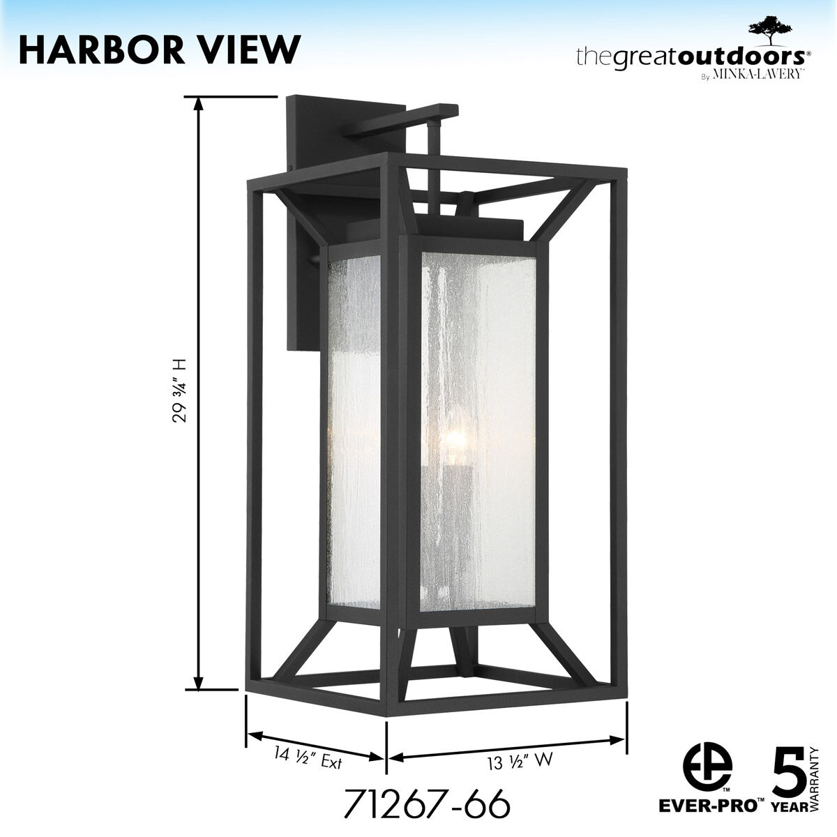 Minka Lavery Harbor View Four Light Wall Mount Sand Coal 71267 66
