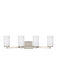 Hettinger 4 Light 29 inch Brushed Nickel Wall Bath Fixture Wall Light