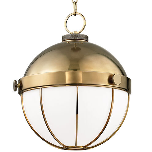 Sumner 1 Light 14 inch Aged Brass Pendant Ceiling Light