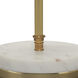 Grace 19.5 inch 40 watt Antique Brass Table Lamp Portable Light