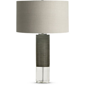 Baby Atlantic 23.5 inch 150.00 watt Bronze Table Lamp Portable Light in 24, Finely Ribbed Surface