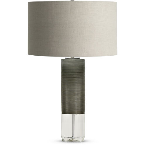 Baby Atlantic 23.5 inch 150.00 watt Bronze Table Lamp Portable Light in 24, Finely Ribbed Surface