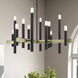 Helsinki 12 Light 44 inch Bronze with Antique Brass Accents Foyer Chandelier Ceiling Light