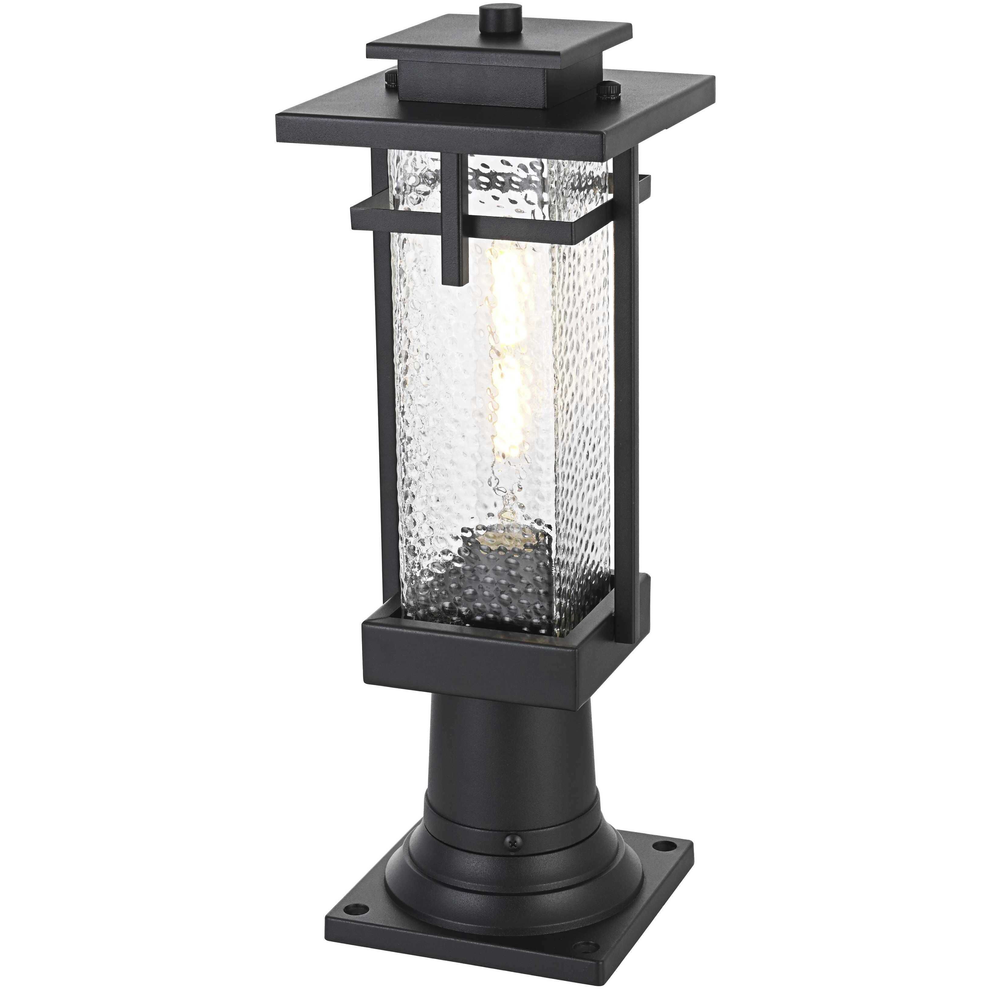 Cambria 1 Light 17 inch Black Outdoor Post Light