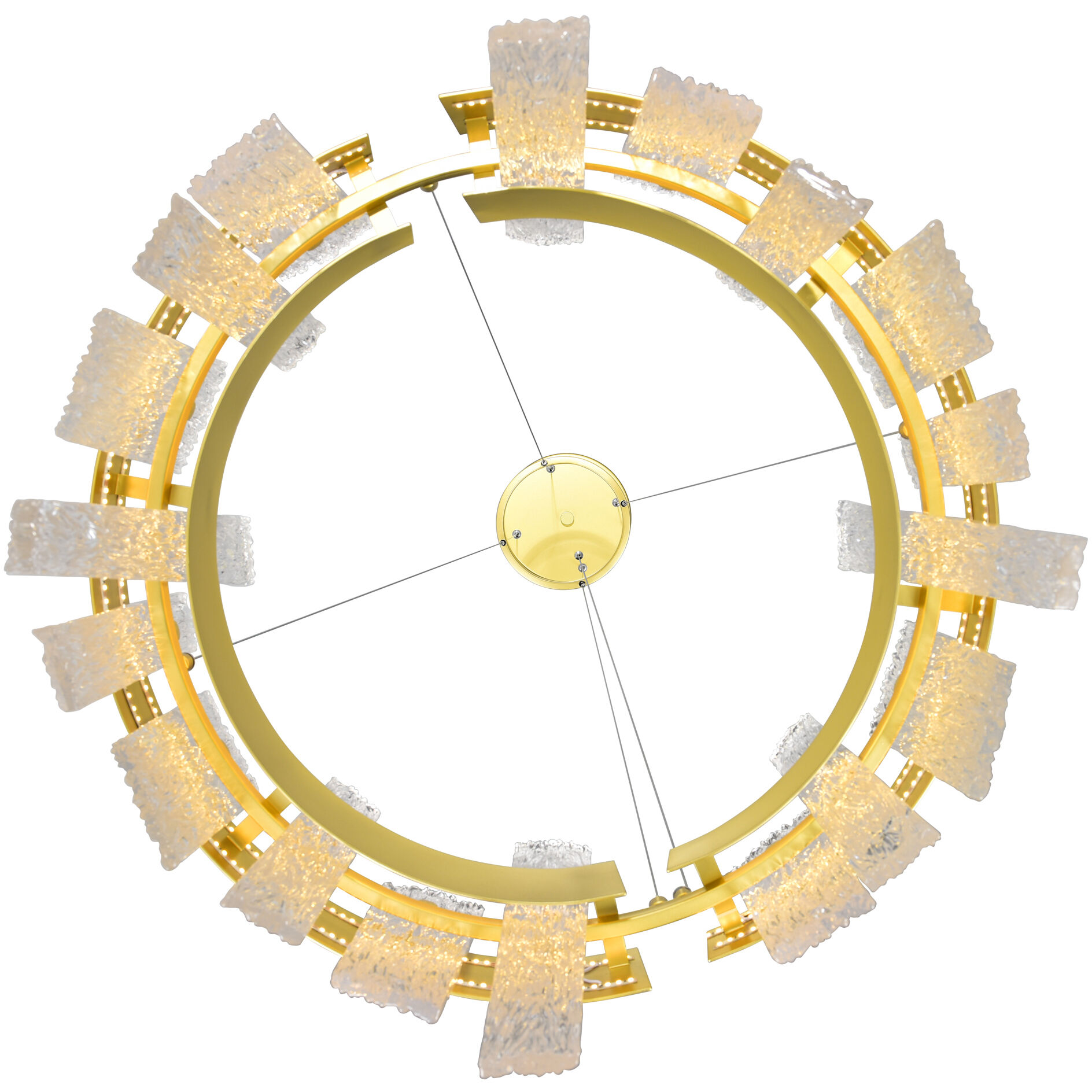 Guadiana LED 24 inch Satin Gold Chandelier Ceiling Light