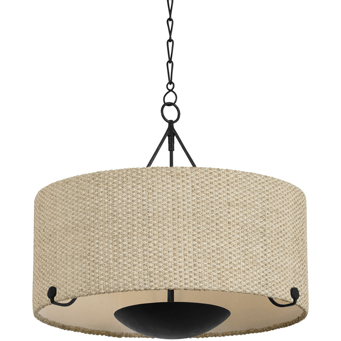 Elias 4 Light 28 inch Forged Iron Chandelier Ceiling Light