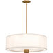 Theo 3 Light 24.13 inch Aged Gold Pendant Ceiling Light