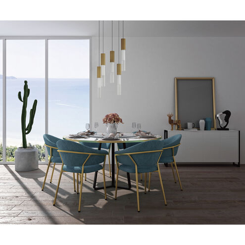 Reeds LED 13.75 inch Gold Multi-Light Pendant Ceiling Light