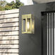 Berksford 1 Light 9 inch Antique Brass Outdoor Wall Lantern