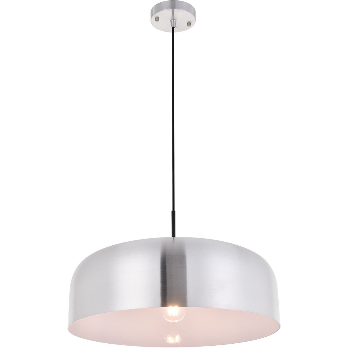 Etude 1 Light 19.3 inch Brushed Nickel Pendant Ceiling Light in Burnished Nickel