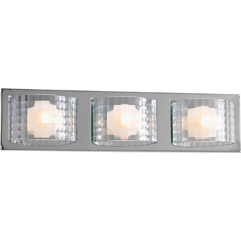 Cliche 3 Light 22 inch Polished Chrome Bath Vanity Wall Light