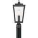 Brenwick 1 Light 17.75 inch Powder Coated Black Outdoor Post Lantern