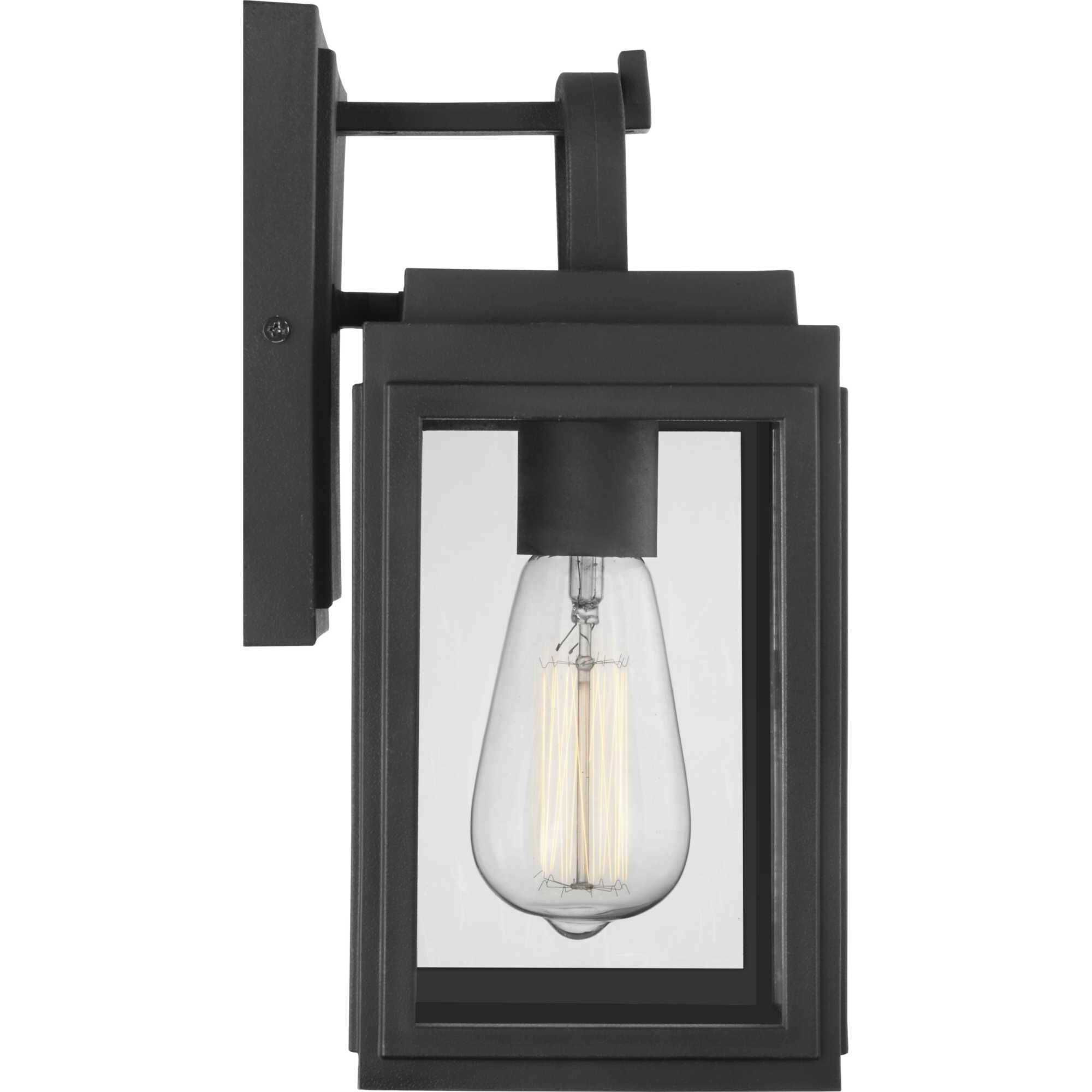 Grandbury 1 Light 12 inch Textured Black Outdoor Wall Lantern, with DURASHIELD, Small 