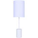 Flint 23 inch 60.00 watt White Table Lamp Portable Light