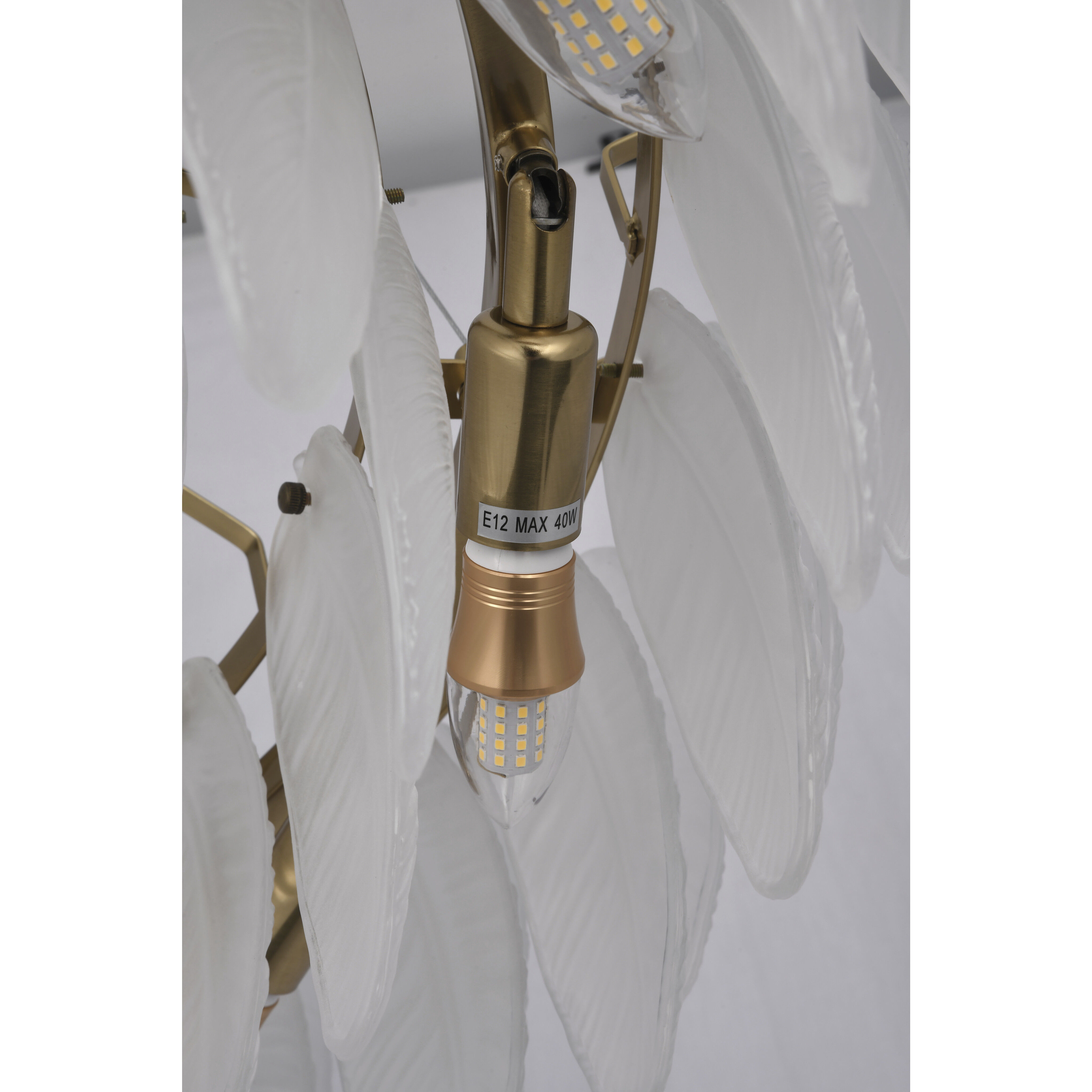 Canada 11 Light 17.7 inch Brass Chandelier Ceiling Light