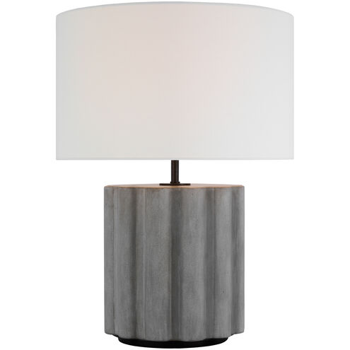 Kelly Wearstler Scioto 20.5 inch 15.00 watt Oyster Stained Concrete Table Lamp Portable Light, Medium
