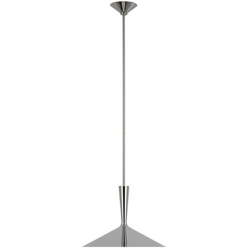 AERIN Rosetta LED 18 inch Polished Nickel Pendant Ceiling Light, Large