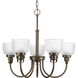 Archie 5 Light 25 inch Venetian Bronze Chandelier Ceiling Light