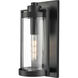 Braselton 1 Light 18 inch Powder Coated Black Outdoor Wall Sconce