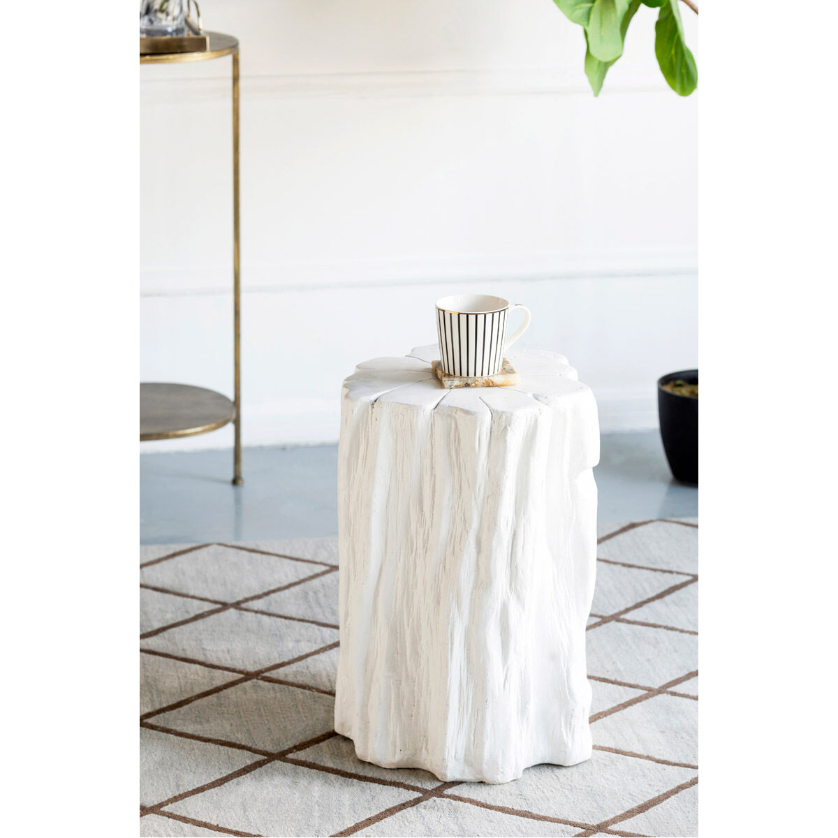 Golden 20 inch Gold Stool