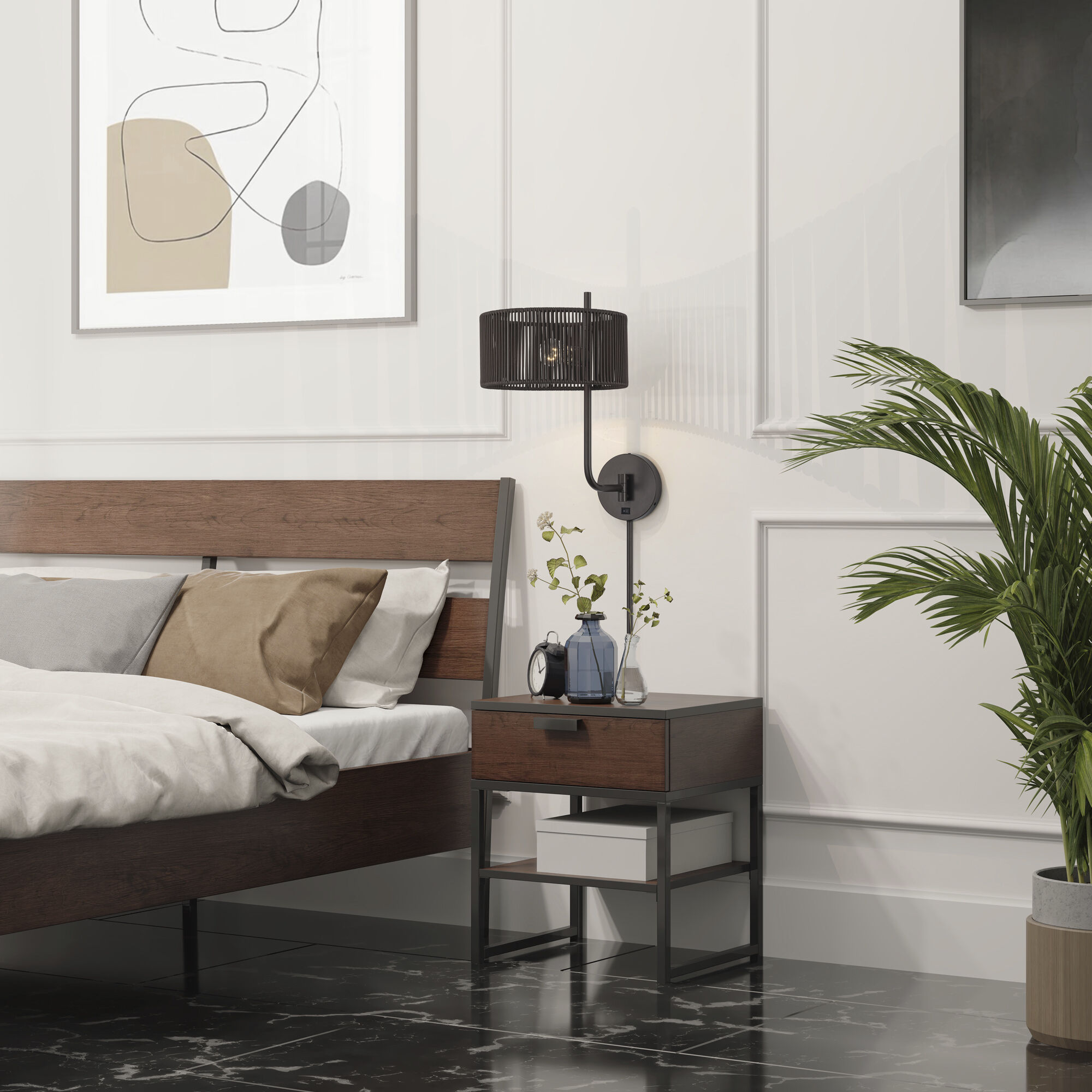 Acordia 17 inch 40.00 watt English Bronze Swing Arm Wall Lamp Wall Light