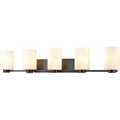 Manitou 5 Light 43 inch Ebony Bath Vanity Wall Light