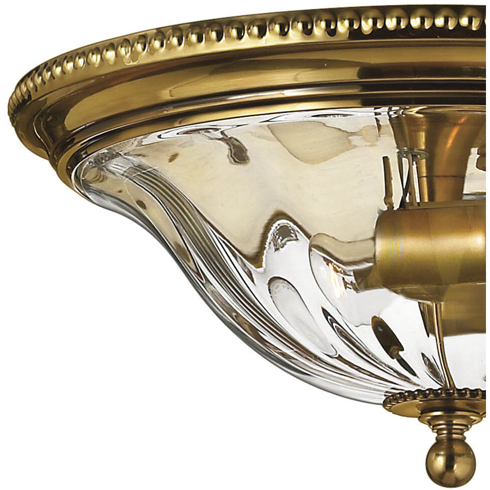 Cambridge 2 Light 16.25 inch Burnished Brass Indoor Flush Mount Ceiling Light