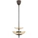 Fiorello 3 Light 14.5 inch Forged Bronze Convertible Pendant Ceiling Light