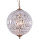 Olivia 3 Light 18 inch French Gold Pendant Ceiling Light, Urban Classic
