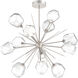 Gem LED 48.3 inch Beige Silver Chandelier Ceiling Light, Starburst