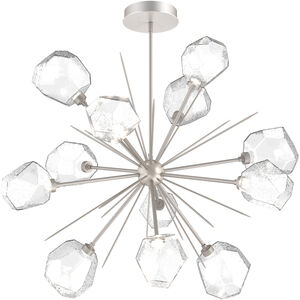 Gem LED 48.3 inch Beige Silver Chandelier Ceiling Light, Starburst