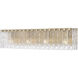 Glacier 4 Light 31.25 inch Modern Gold Vanity Wall Light