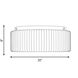 Edgemont 4 Light 20 inch Warm Brass Flush Mount Ceiling Light
