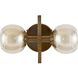 Chamberlin 2 Light 13 inch Smoke Sconce Wall Light