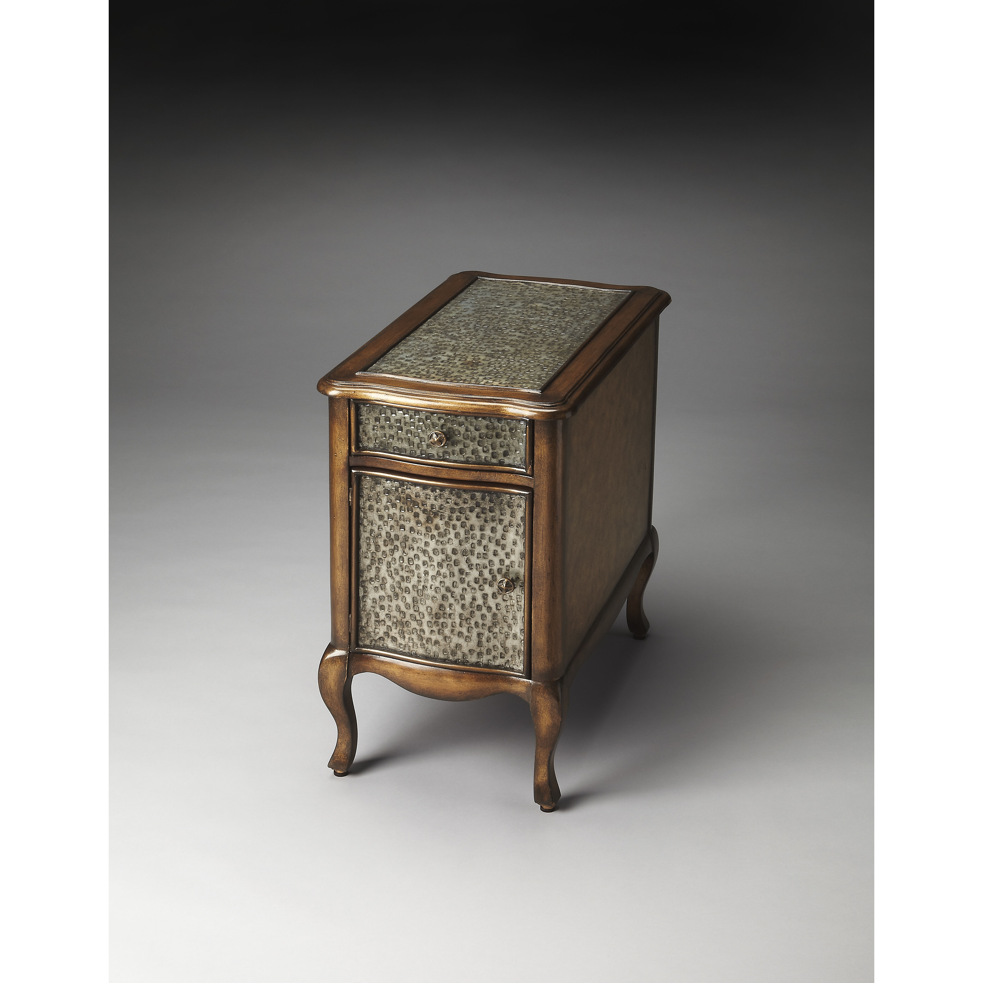 Bosworth Hammered Metal Heritage Chairside Chest