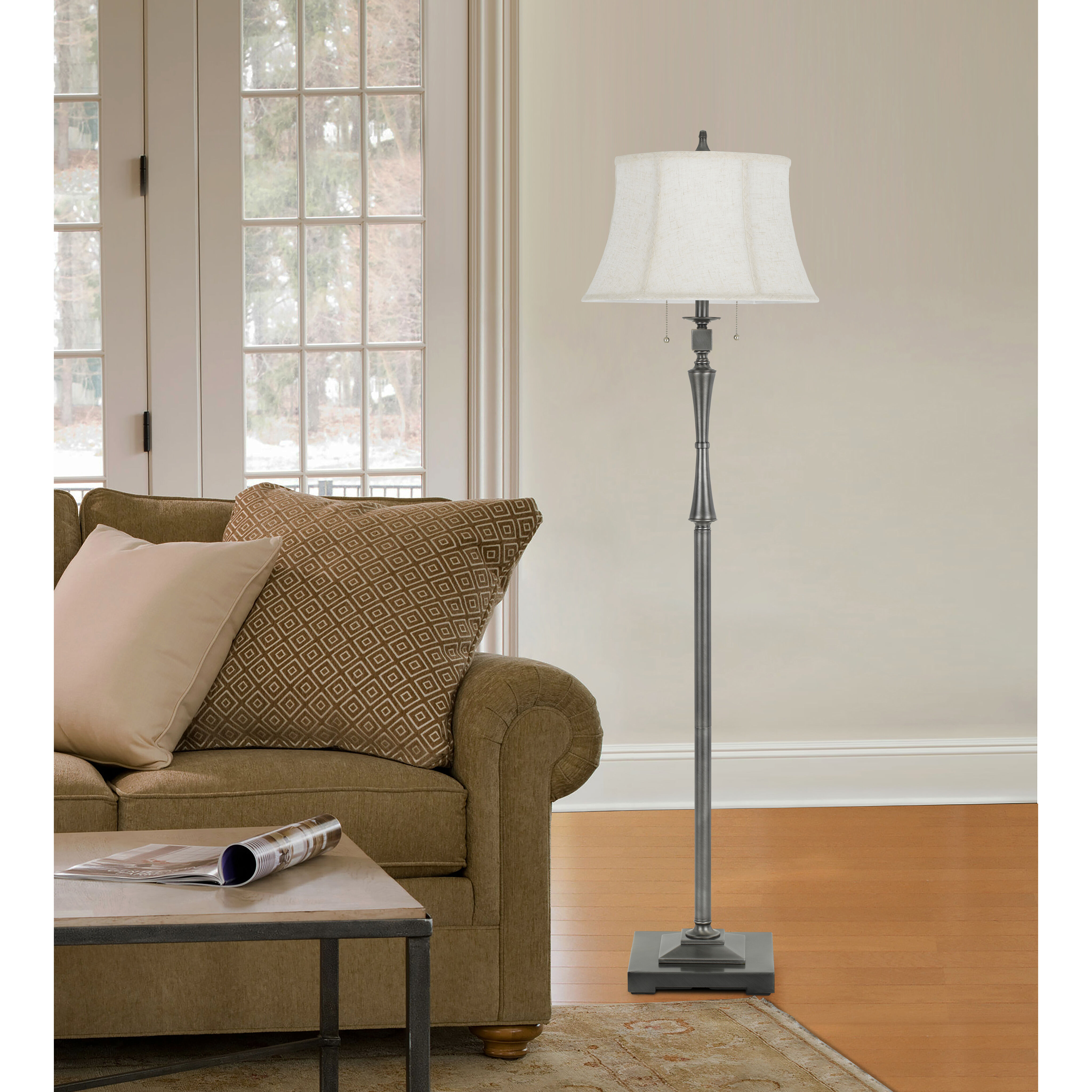 Madison 61 inch 60 watt Oil Rubbed Bronze Floor Lamp Portable Light