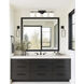 Vivaldi 4 Light 32.5 inch Matte Black with Aged Brass Vanity Light Wall Light in Matte Black and Aged Brass