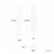 Nouveau Wall Sconce Wall Light in 3000K, dweLED