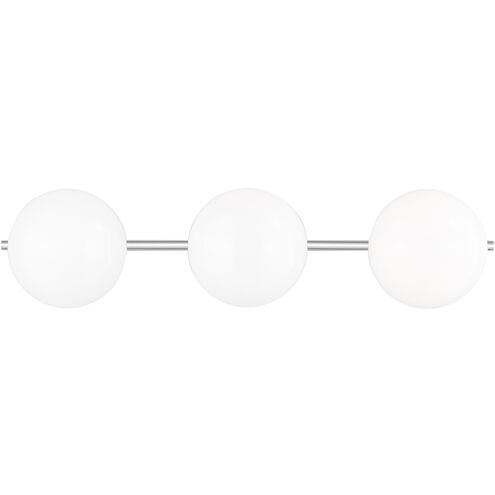 ED Ellen DeGeneres Lune 3 Light 27.38 inch Chrome Wall Bath Vanity Wall Light