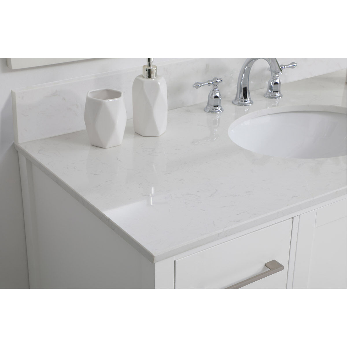 Irene 48 X 22 X 34 inch White Vanity Sink Set