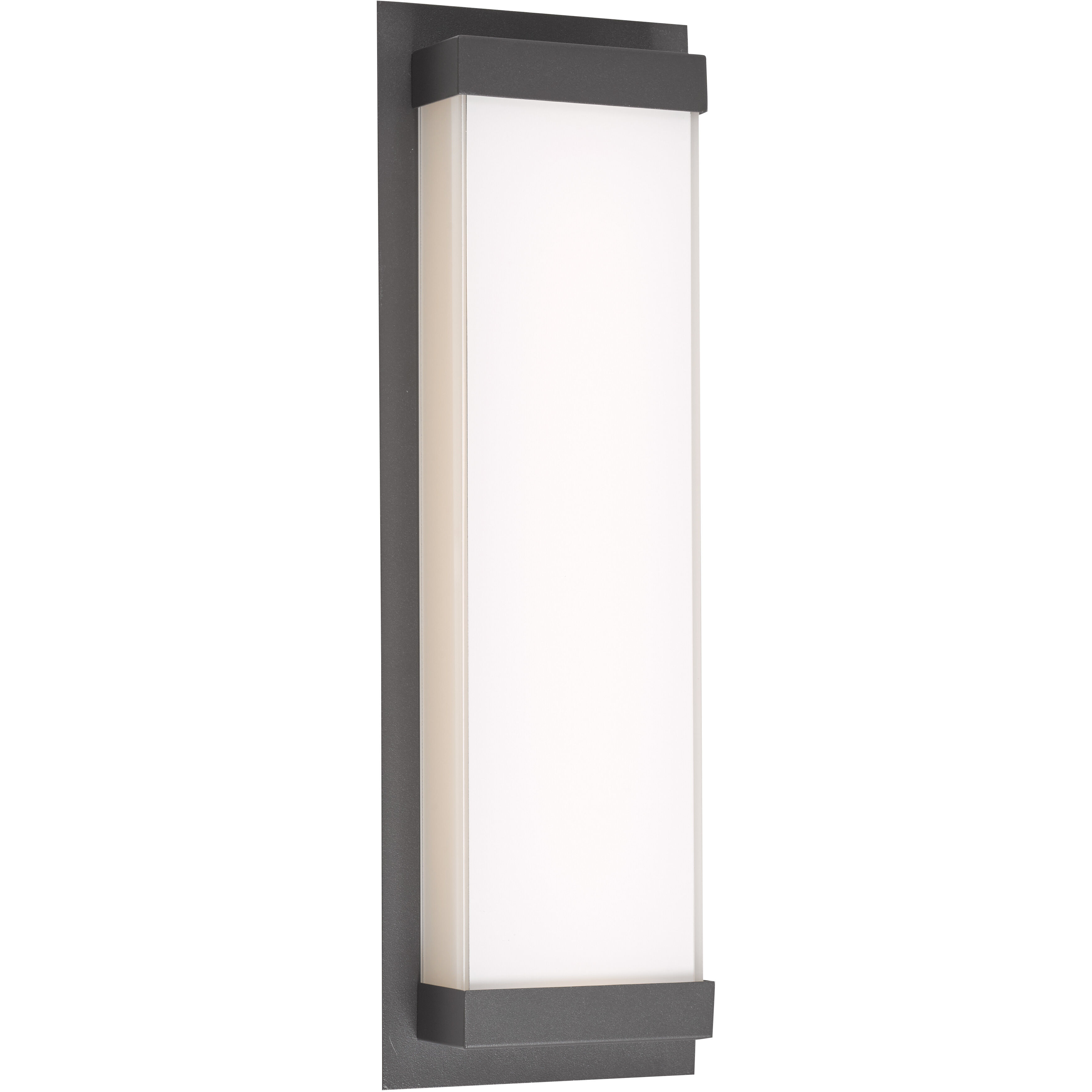 Atom LED 18.1 inch Matte Black Outdoor Wall Light