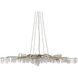 Forest Light 10 Light 62 inch Textured Silver Chandelier Ceiling Light, Aviva Stanoff Collection