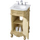 Danville 19 X 19 X 36 inch Antique Beige Vanity Sink Set