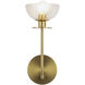 Alora Mood Sylvia 1 Light 5 inch Brushed Gold Wall/Vanity Light Wall Light