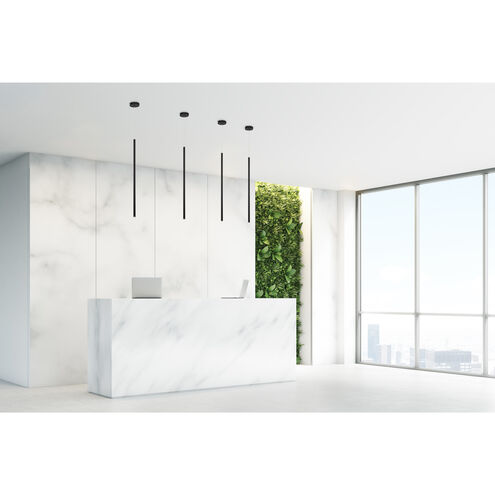 Navada LED 1 inch Black Pendant Ceiling Light, Large