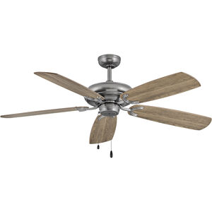Grove 56 inch Pewter with Driftwood / Teak Blades Ceiling Fan