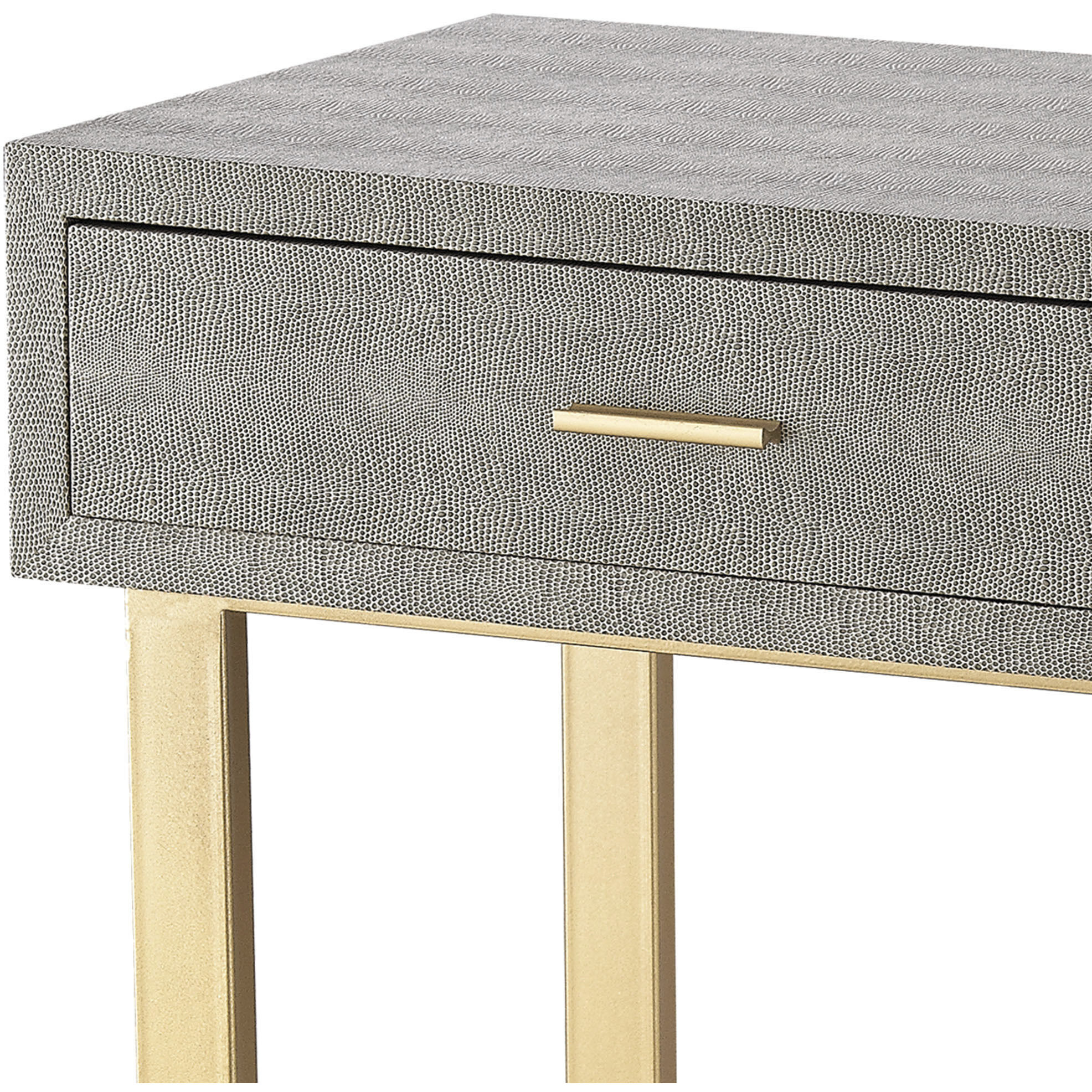 Sands Point 42 X 21 inch Gray with Gold Desk, 2 Drawer