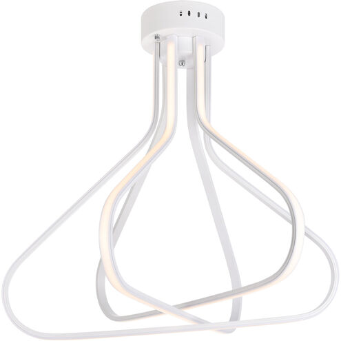 Dahlia LED 26.6 inch White Flush Mount Ceiling Light