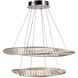 Stella 31.5 inch Satin Nickel Down Chandelier Ceiling Light