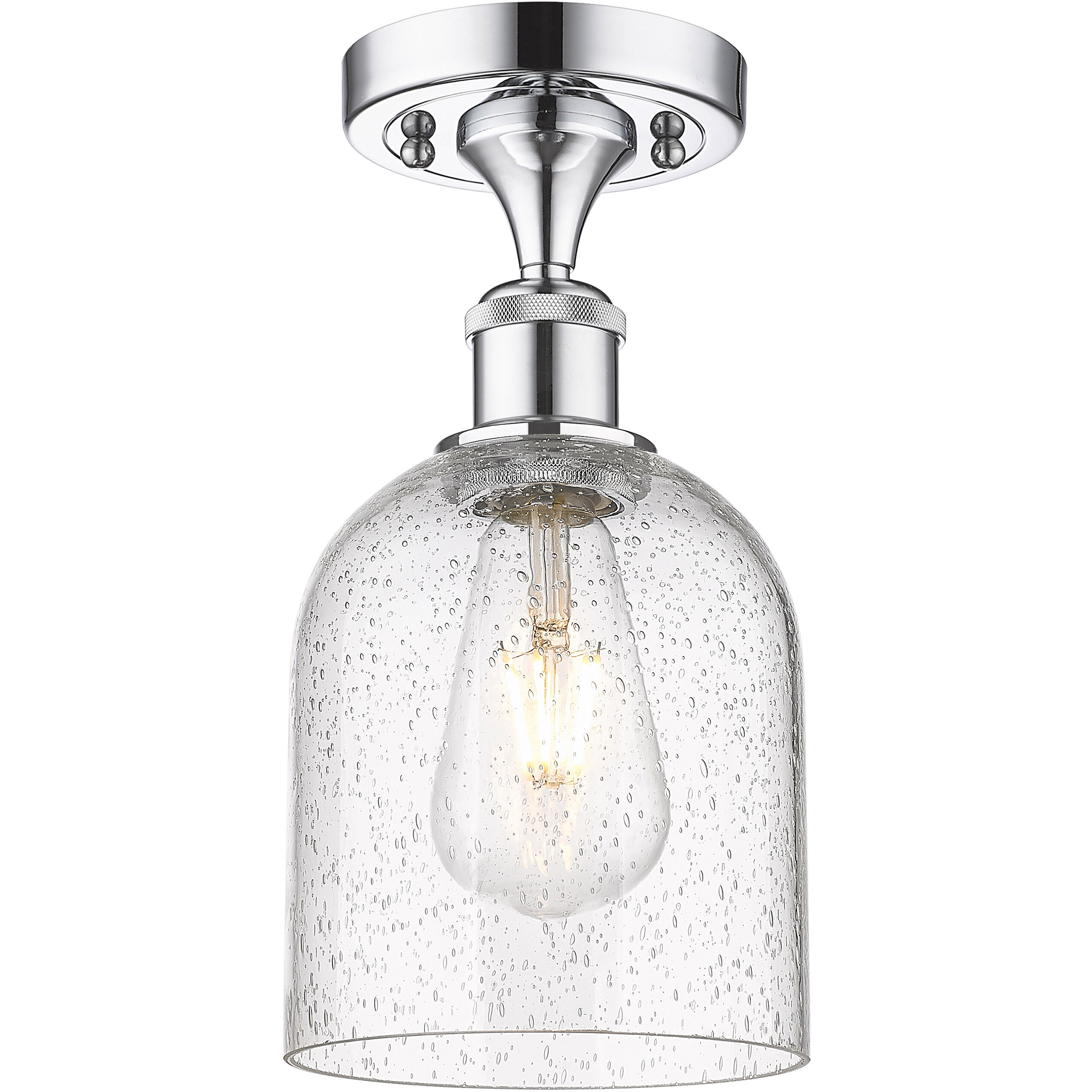 Ballston Bella 1 Light 5.5 inch Polished Chrome Semi-Flush Mount Ceiling Light